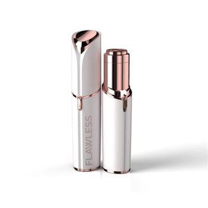 Flawless Facial Hair Remover for Women, White/Rose Gold Electric Face Razor